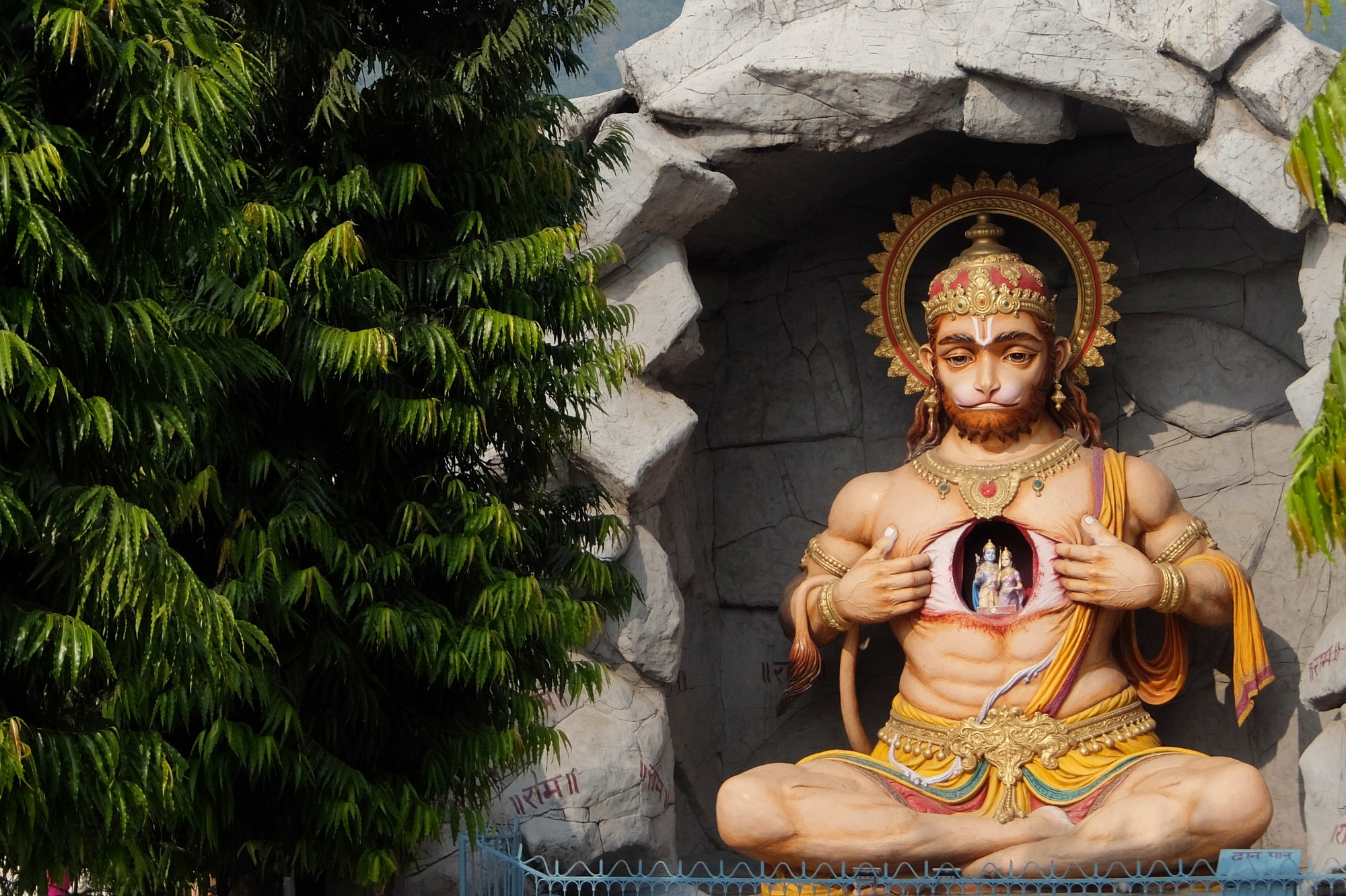 Hanuman statue is a spiritual symbol of India