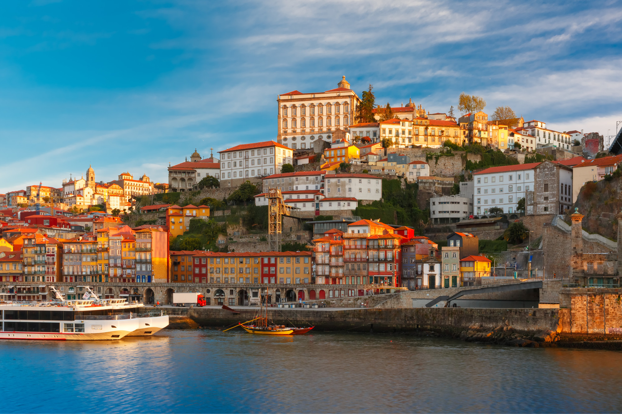 Douro river in Porto Portugal