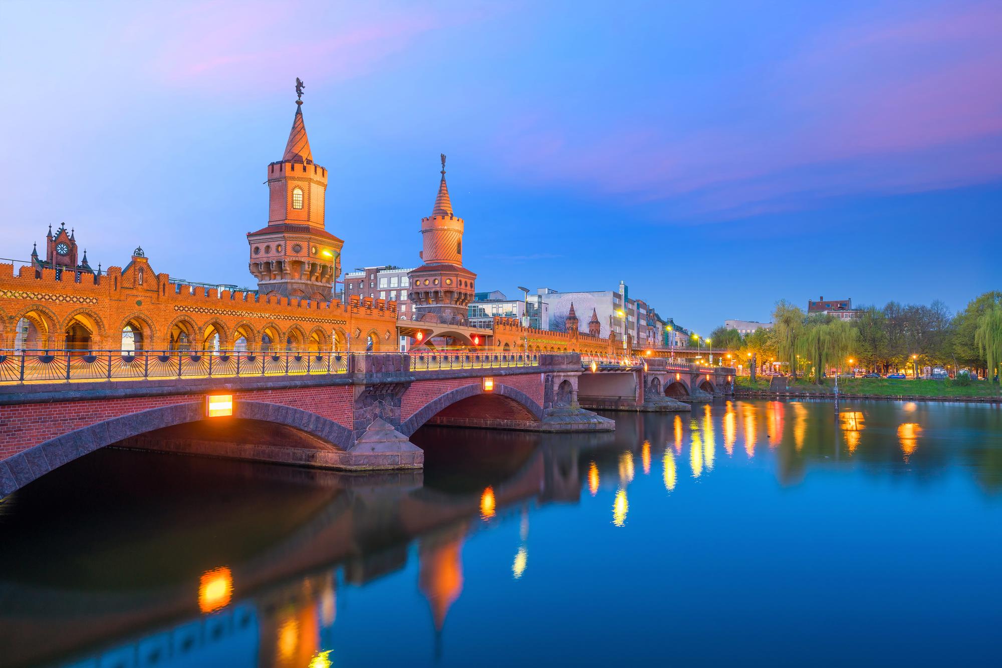 Berlin's skyline and river