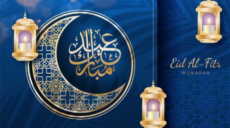 realistic background Islamic Eid al-Fitr-celebration