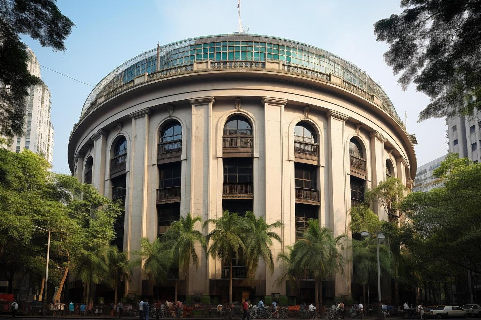 building-with-palm-trees-front-it